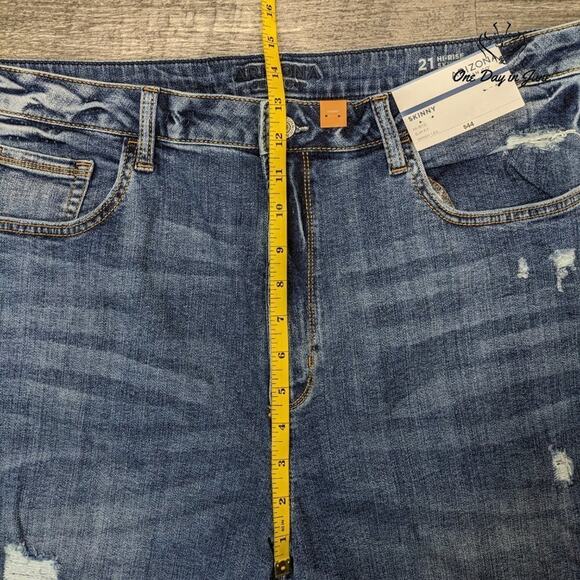 Arizona Jean Co. Juniors Hi Rise Skinny Jeans Size 21 - Picture 4 of 6